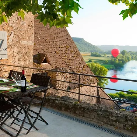 Au Coeur De Beynac, Superbe Maison Du 14Eme Siecle Avec Jardin Panoramique Exterior foto