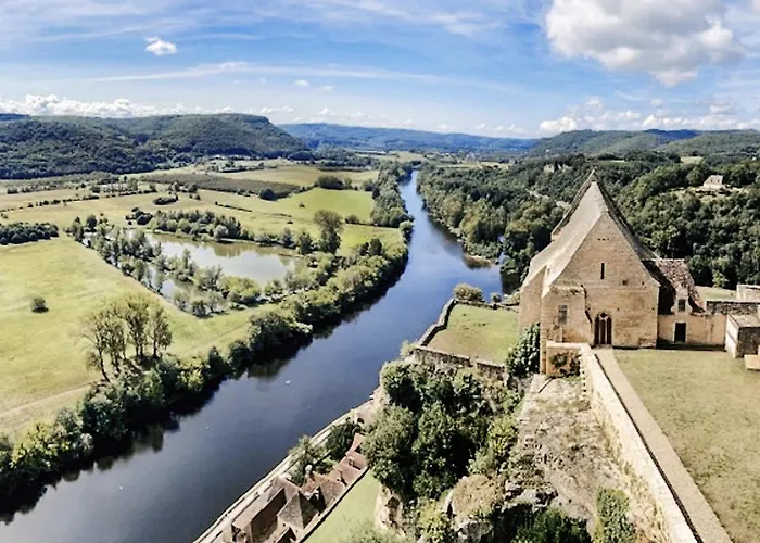 Au Coeur De Beynac, Superbe Maison Du 14Eme Siecle Avec Jardin Panoramique